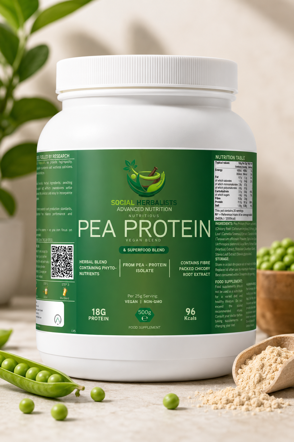 Advanced Nutrition - Pea Protein & Superfood Blend